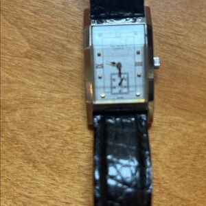 Classic Black Leather Men's Watch